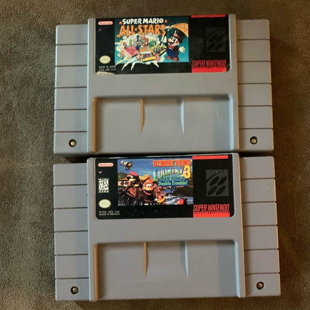 Snes super mario all-stars & dk country 3
